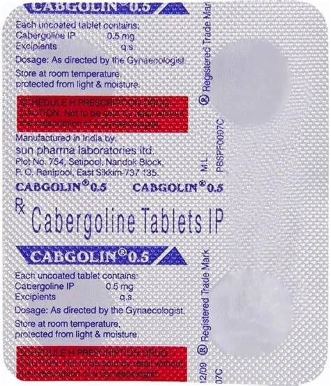 Cabgon 0.5mg Tablet