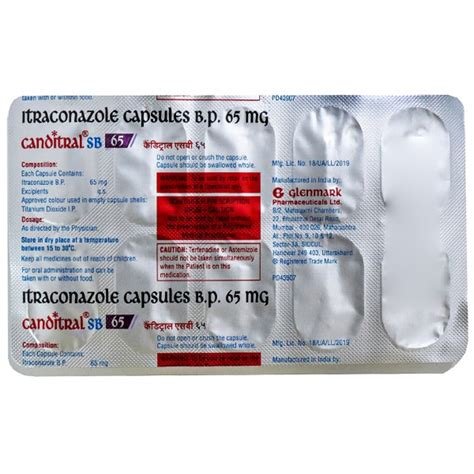 Canditral SB 65mg Capsule