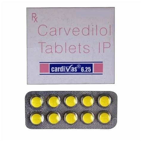 Cardivas 6.25mg Tablet