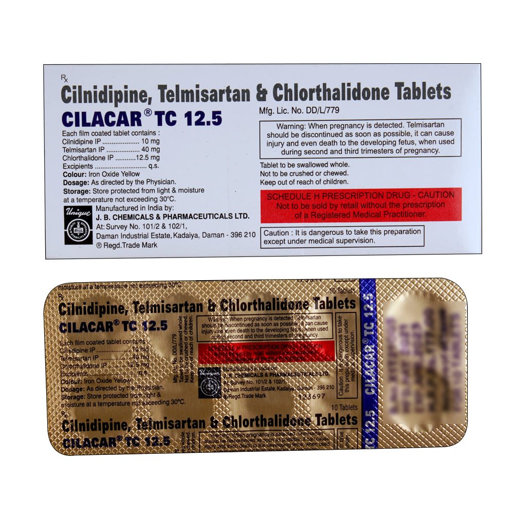 Cilacar TC 12.5mg Tablet
