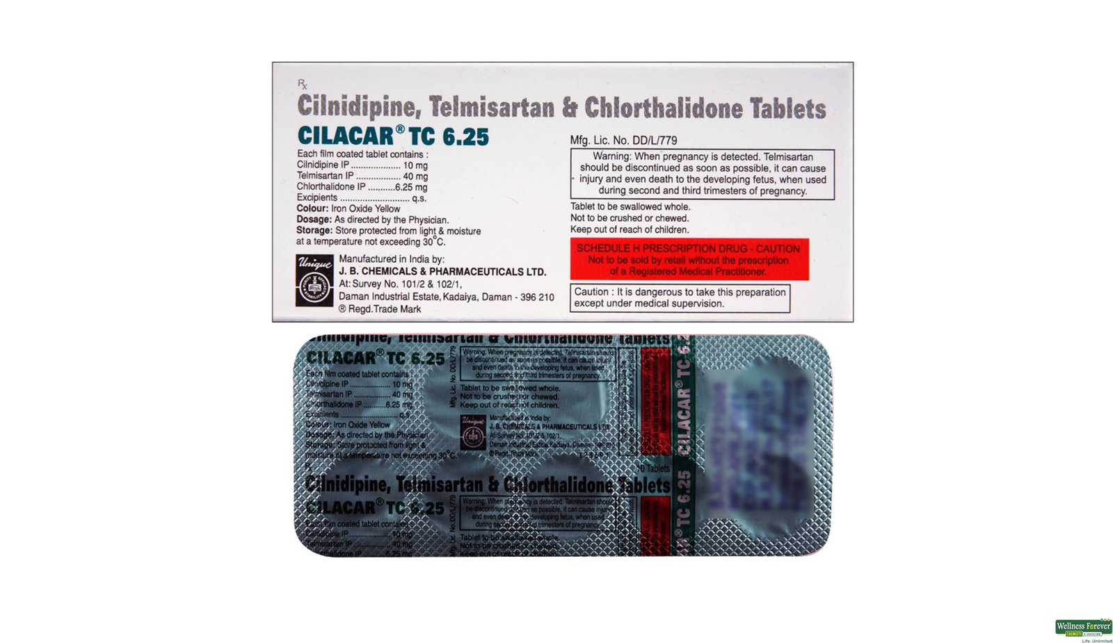 Cilacar TC 6.25mg Tablet