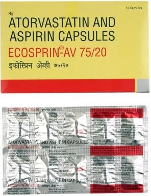 Ecosprin AV 75mg/20mg Capsule