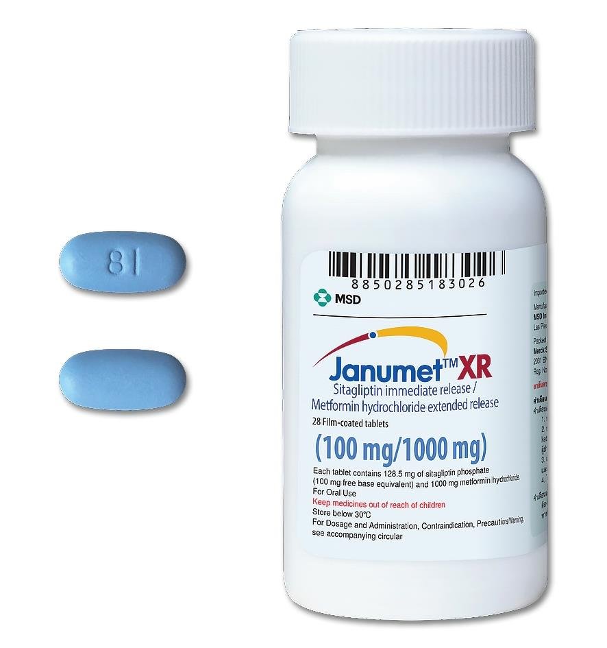 Janumet XR 100/1000mg Tablet