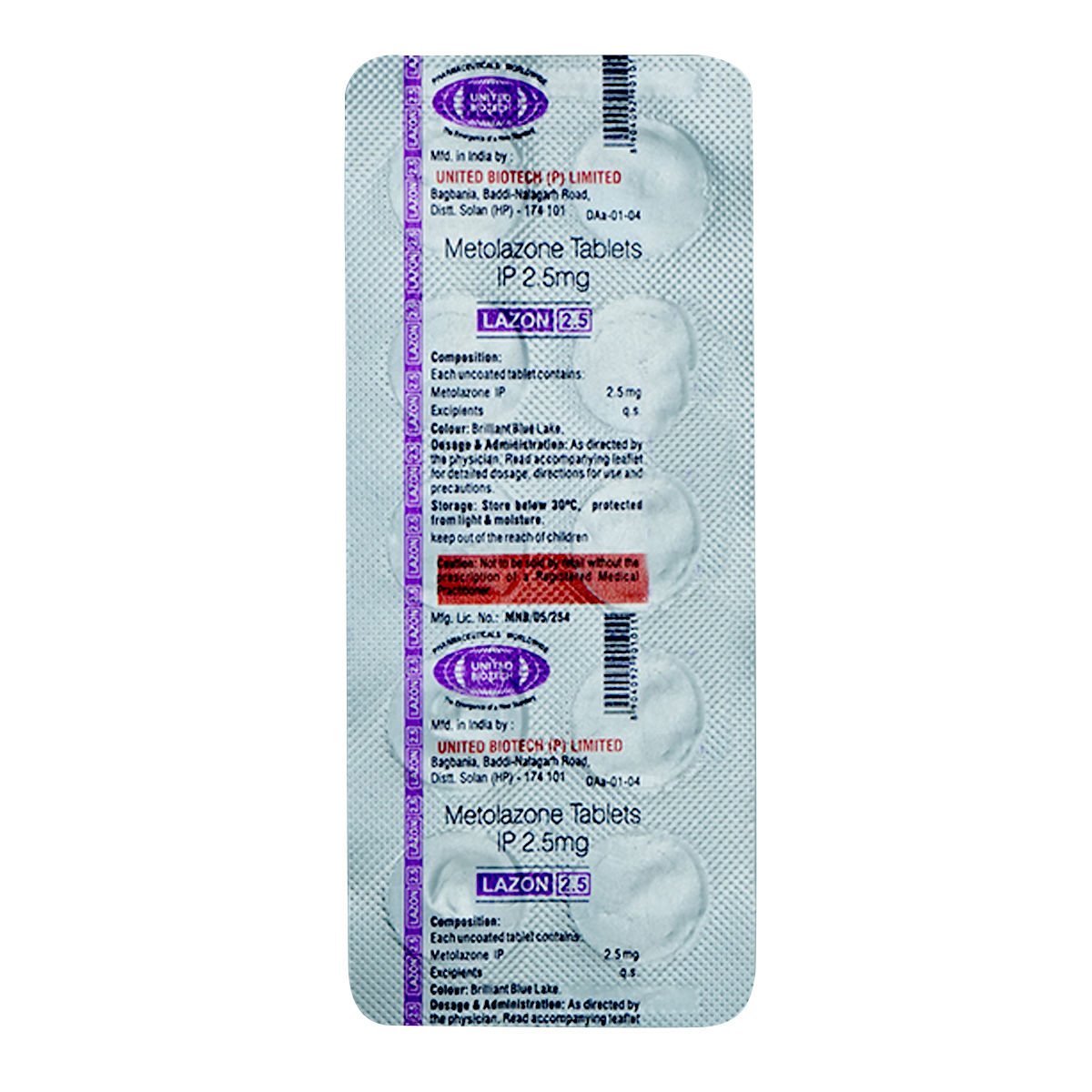 Lazon 2.5mg Tablet