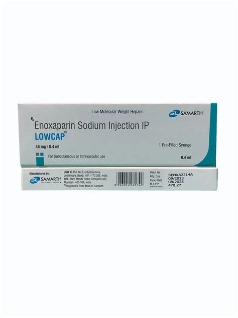 Lowcap 40mg Injection