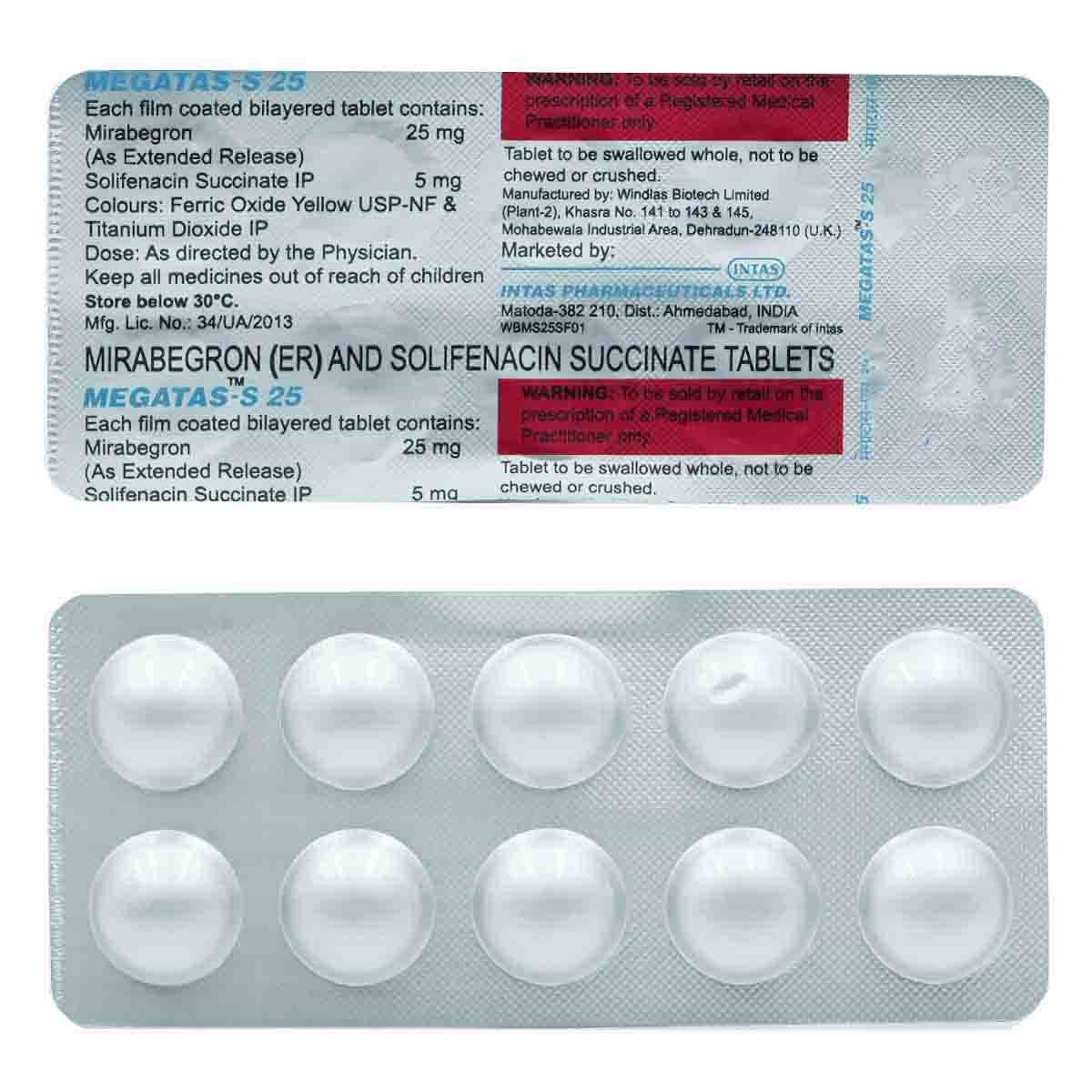 Megatas-S 25mg Tablet