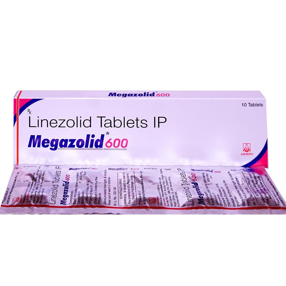 Megazolid 600mg Tablet