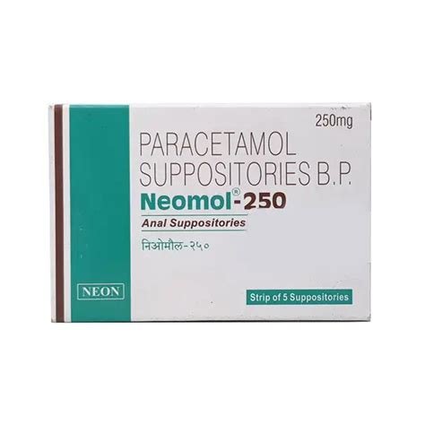 Neomol 250mg Suppository