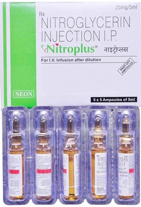 Nitroplus 25mg Injection
