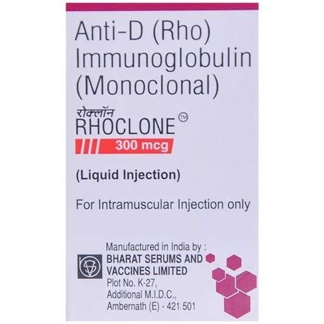 Rhoclone 300mcg Injection