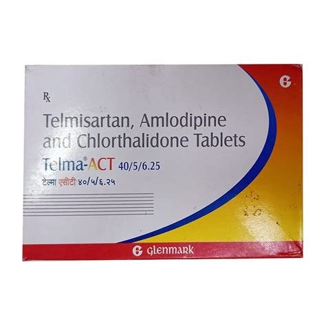 Telma ACT 40mg/5mg/6.25mg Tablet