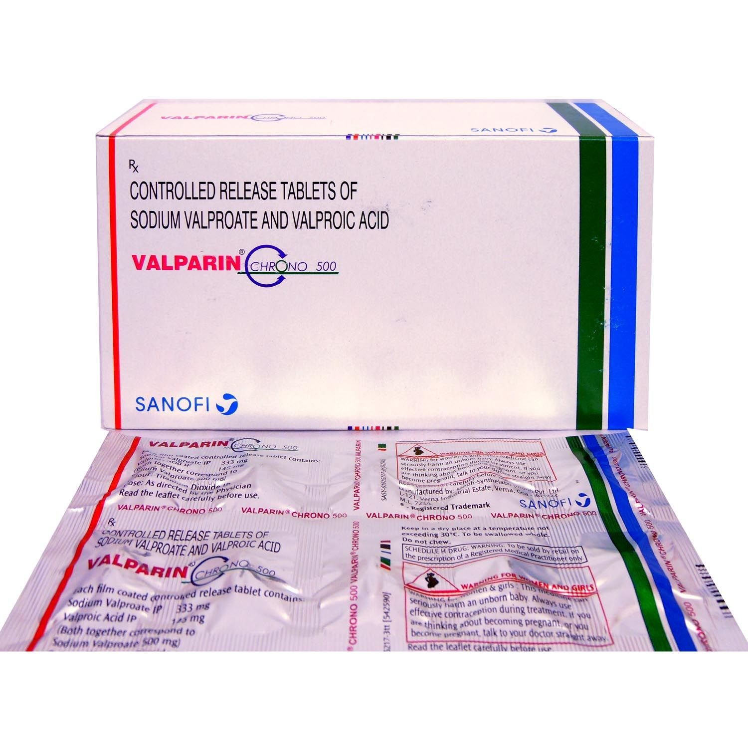 Valparin Chrono 500mg Tablet