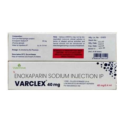 Varclex 40mg Injection